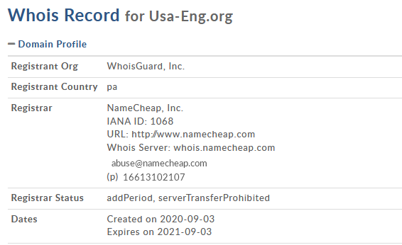 図5: Netflix.usa-eng.orgのWhois レポート